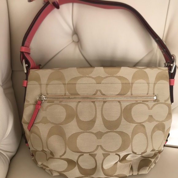 Coach Signature Handbag - Picture 2 of 11